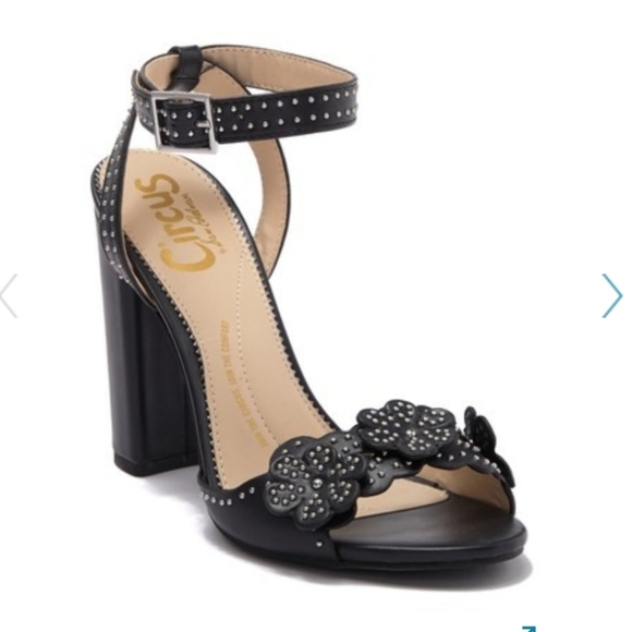 Sam Edelman circus faux leather studs wrap ankle sandals - Picture 1 of 8